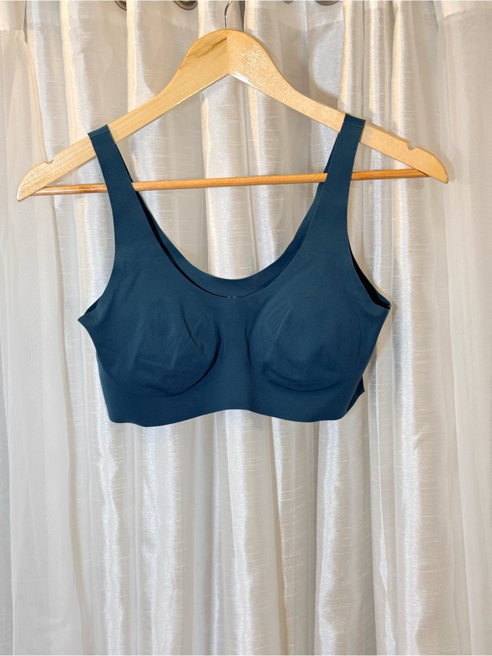 knix Scoop Neck Bralette in Deep Teal